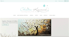 Desktop Screenshot of contemporaryartbychristine.com